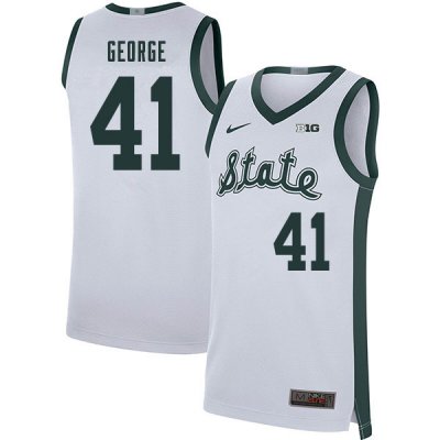 Men Conner George Michigan State Spartans #41 Nike NCAA 2020 Retro White Authentic College Stitched Basketball Jersey HM50H12IC